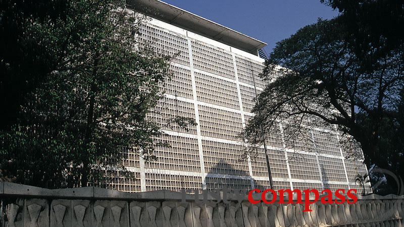 The former US Embassy building in Saigon before it was demolished in the late 1990s to make way for the current Consulate.